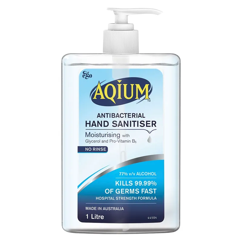 Professional Grade Ego Aqium Antibacterial Hand Sanitiser 1 Litre