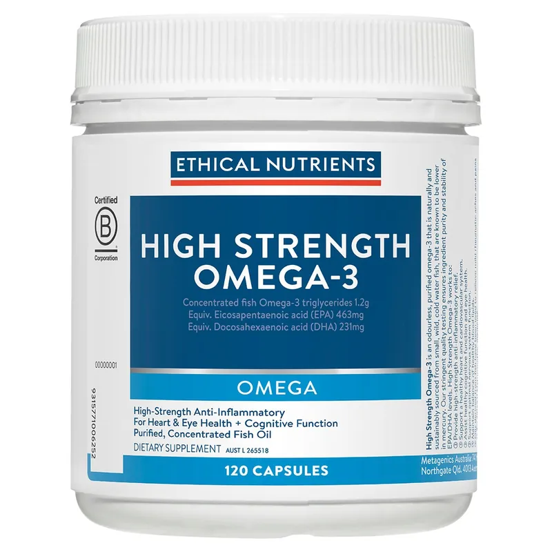 Affordable Ethical Nutrients High Strength Omega-3 120 Capsules