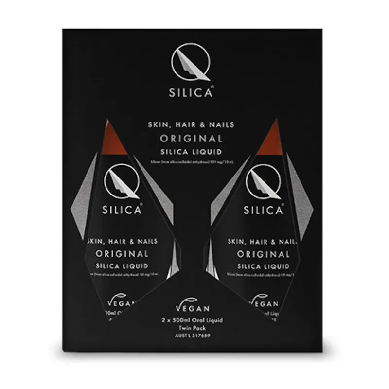 Grab Now Qsilica Skin Hair & Nails Original Silica Liquid 500ml x 2 Pack