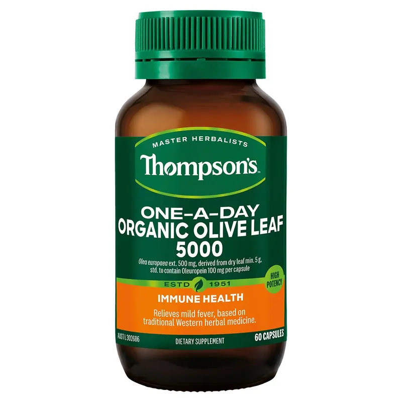 Thompsons One a Day Organic Olive Leaf 60 Capsules Budget