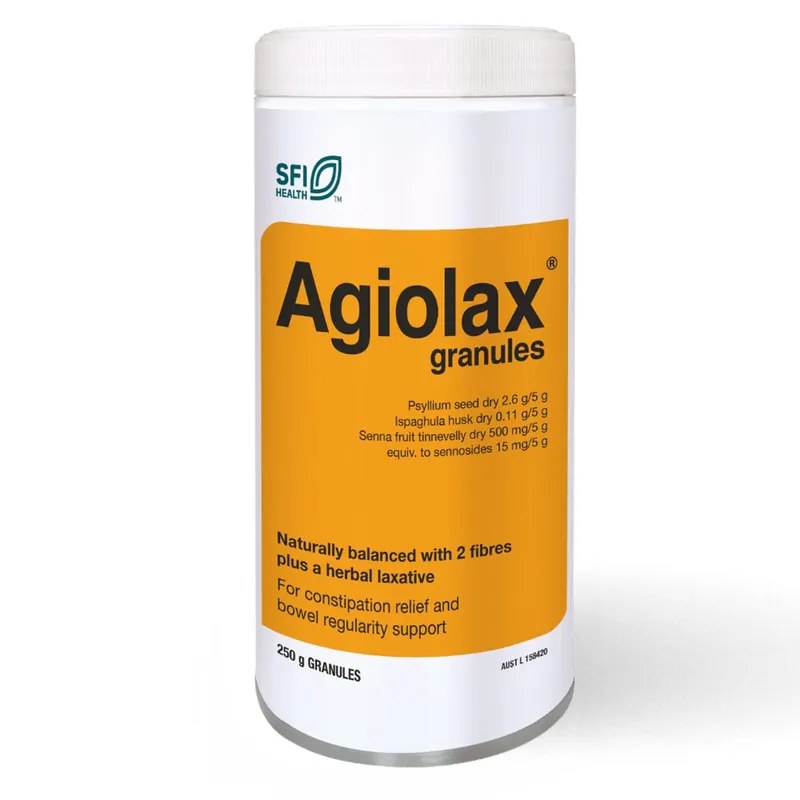 Agiolax Granules Laxative & Fibre Supplement 250g Warranty Included