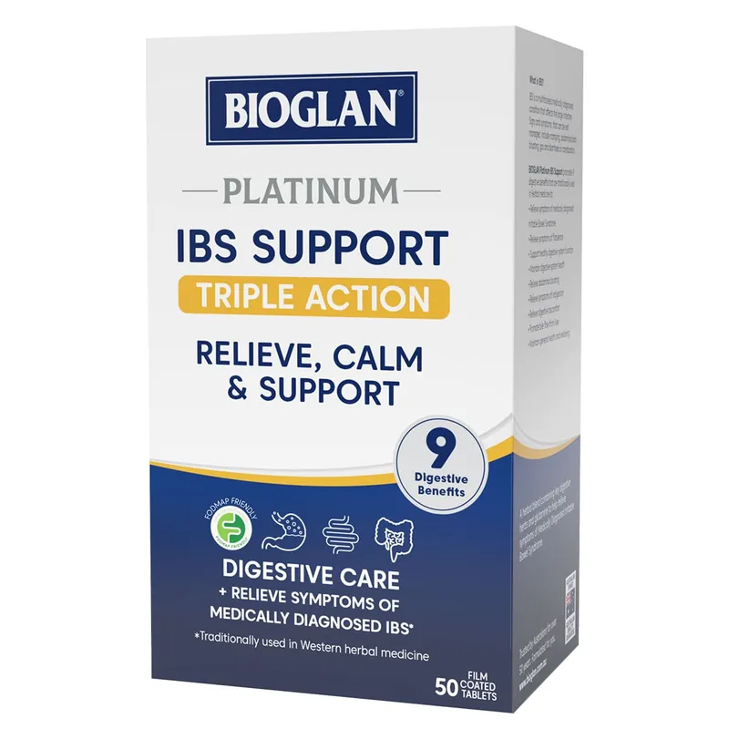 While Supplies Last Bioglan Platinum IBS Support 50 Tablets