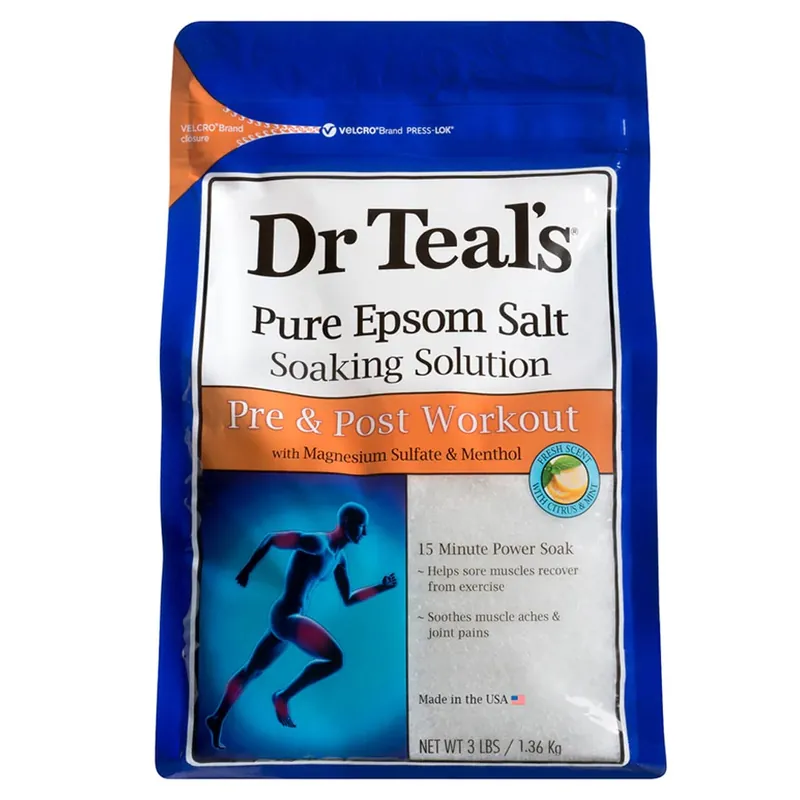 Worldwide Shipping Dr Teals Epsom Salt Pre & Post Workout 1.36kg