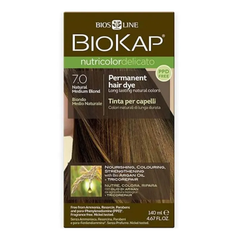 Biokap Nutricolor Delicato 7.0 Natural Medium Blonde 140ml Luxury