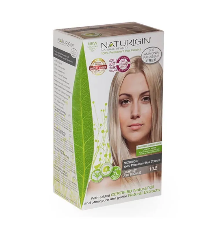 Naturigin 10.2 Lightest Ash Blonde Natural Permanent Hair Colour Shop Now