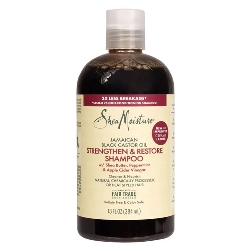 Wholesale Shea Moisture Jamaican Black Castor Oil Strengthen & Restore Shampoo 384ml