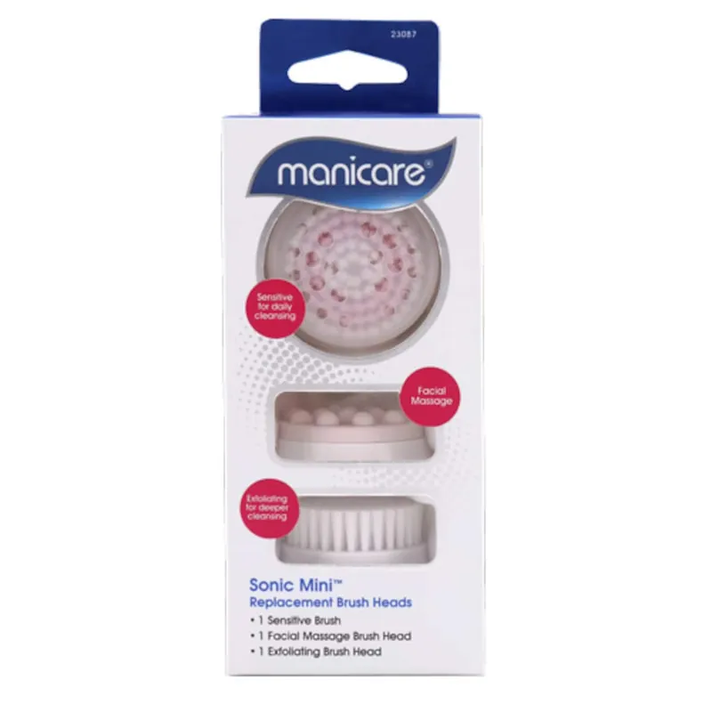 Best Price Manicare Sonic Mini Facial Cleanser Replacement Brush Heads 3 Pack
