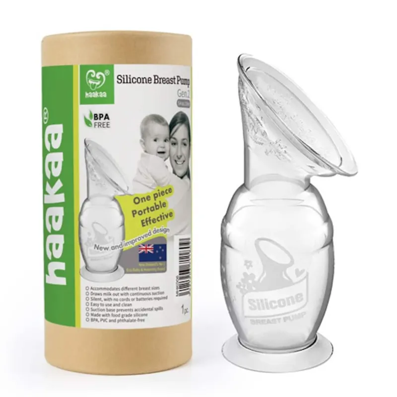 While Supplies Last Haakaa Generation 2 Silicone Breast Pump with Suction Base 100ml (Cap Sold Separately)
