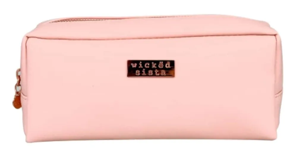 Wicked Sista Premium Blush Rectangular Cosmetic Bag Exclusive