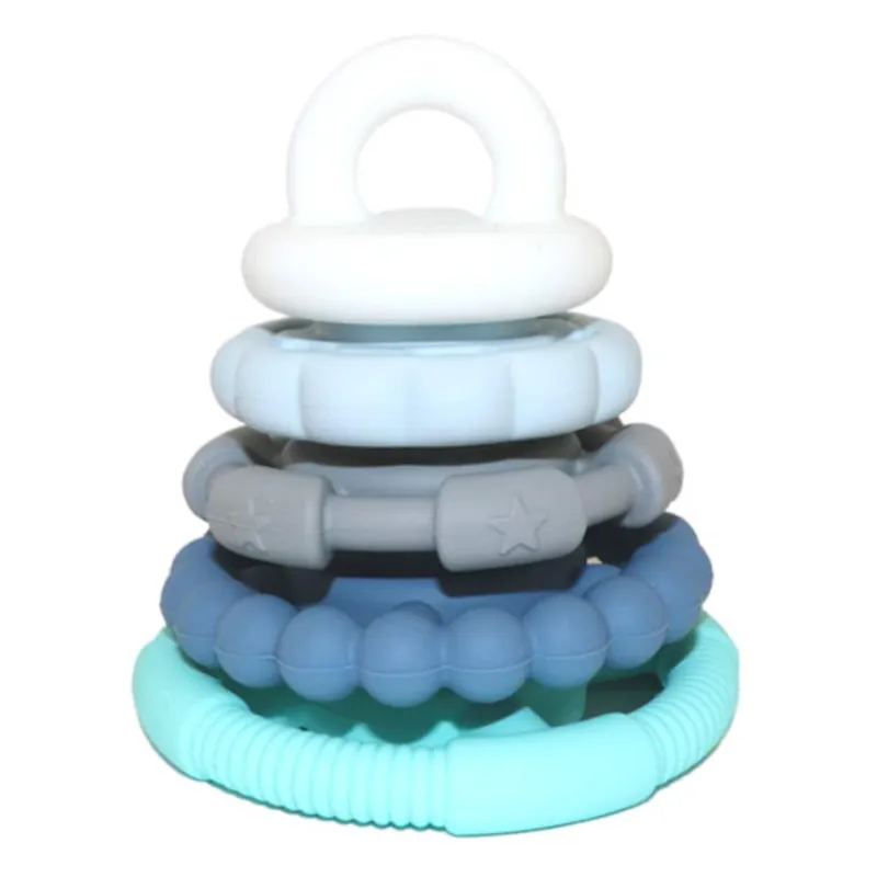 Jellystone Designs Baby Rainbow Stacker & Teether Toy Ocean Mega Sale