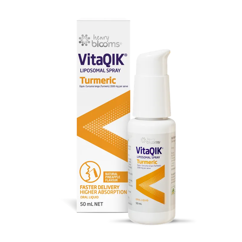 Henry Blooms VitaQIK Liposomal Turmeric 50ml Luxury