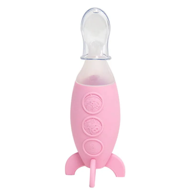 Worldwide Shipping Marcus & Marcus Baby Feeding Spoon Dispenser Pink