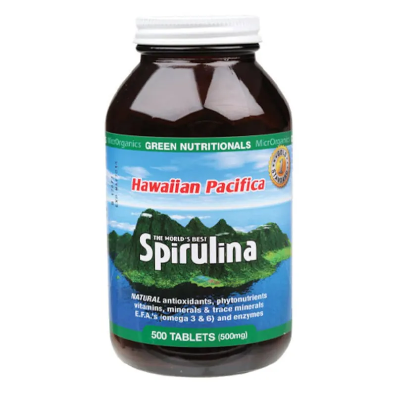 Affordable Green Nutritionals Hawaiian Pacifica Spirulina 500 Tablets
