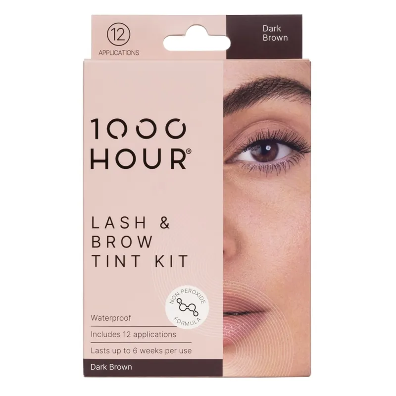 1000 Hour Plant Based Eyelash & Brow Dye Kit Dark Brown Sale