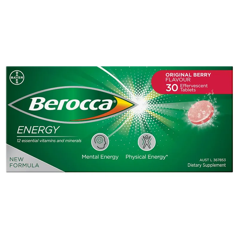 Wholesale Berocca Energy Berry Effervescent Tablets 30 Pack