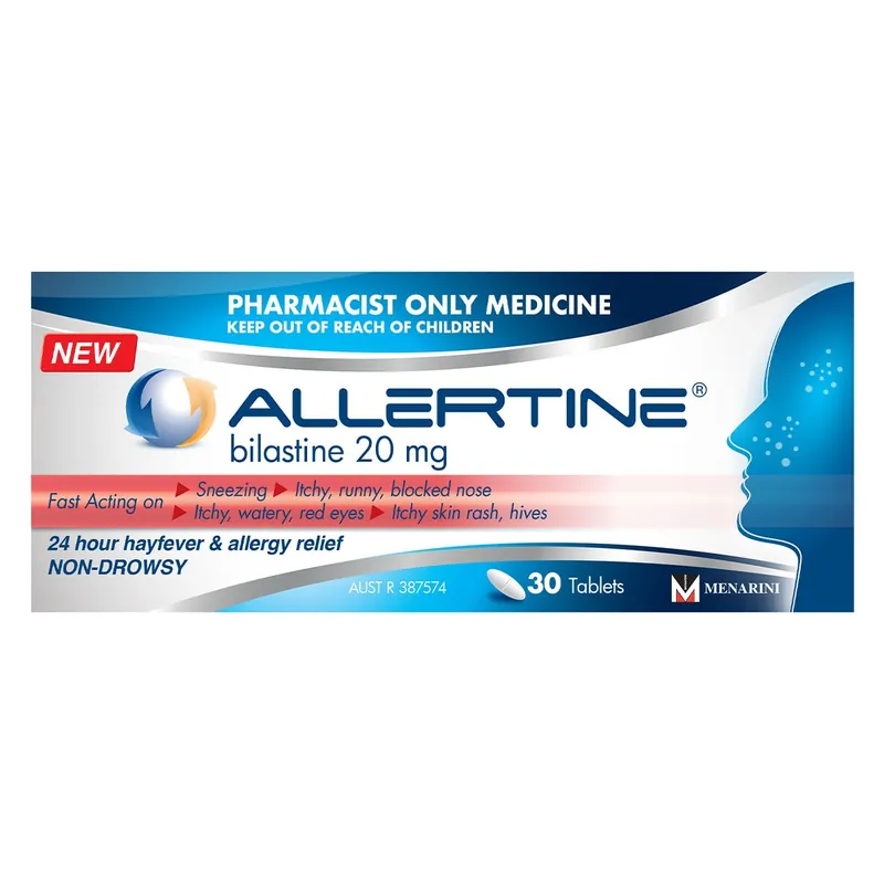 Allertine Bilastine (20mg) 30 Tablets No Minimum Order