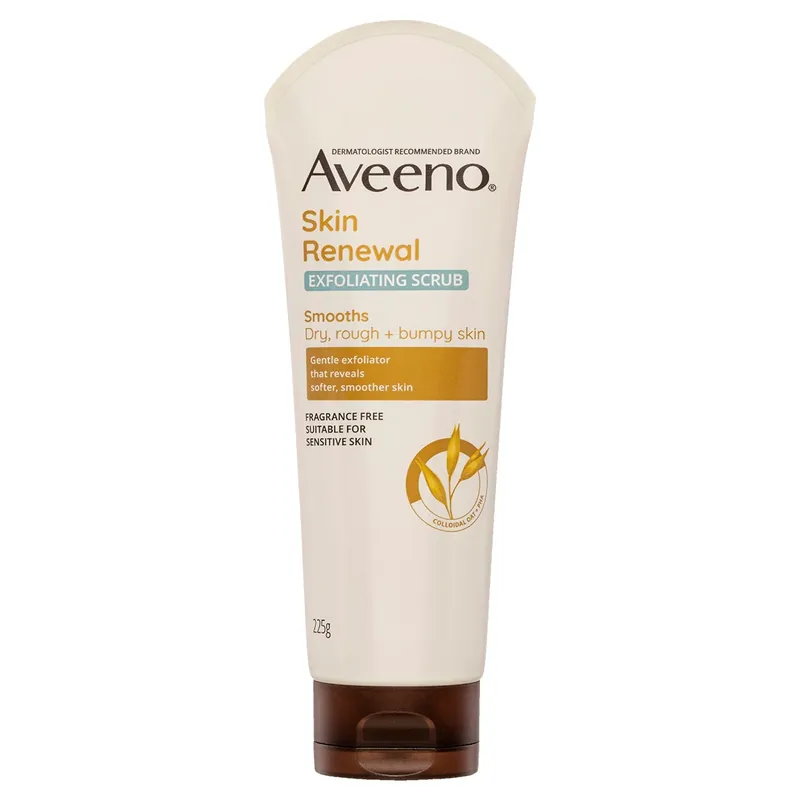Worldwide Shipping Aveeno Skin Renewal Exfoliating Body Scrub 225g