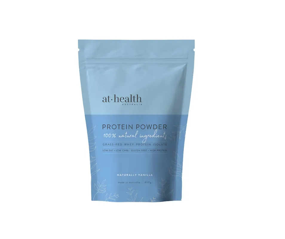 Affordable At Health Australia Grass-Fed Whey Protein Isolate Vanilla 450g
