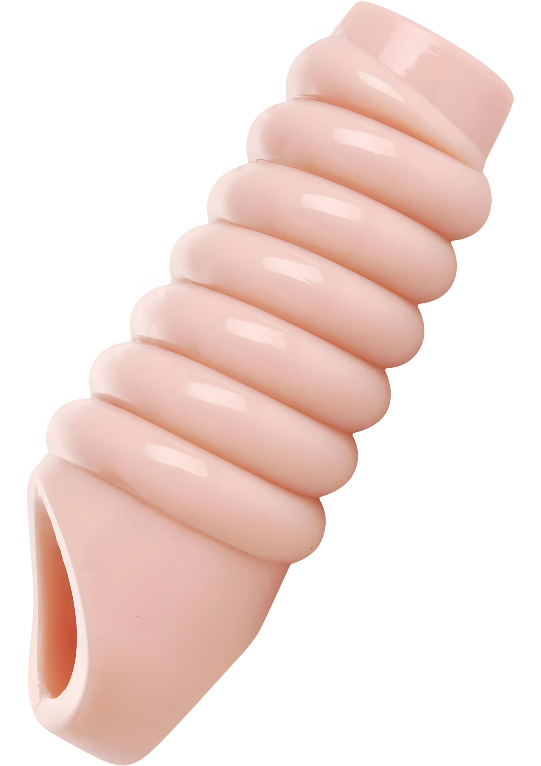 Ample Ribbed Penis Enhancer Sheath