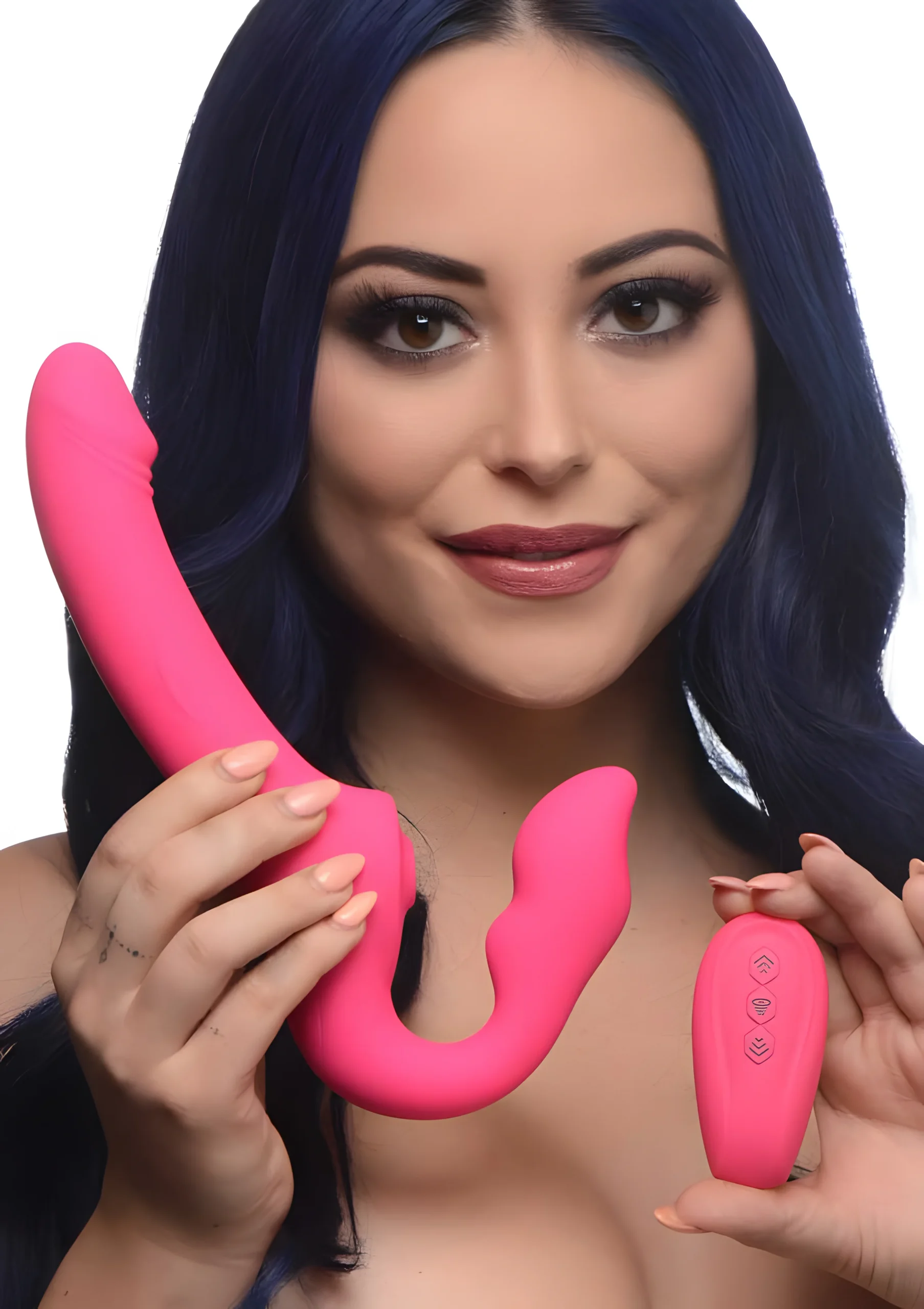 Mighty Licker Strapless Strap-On with Remote