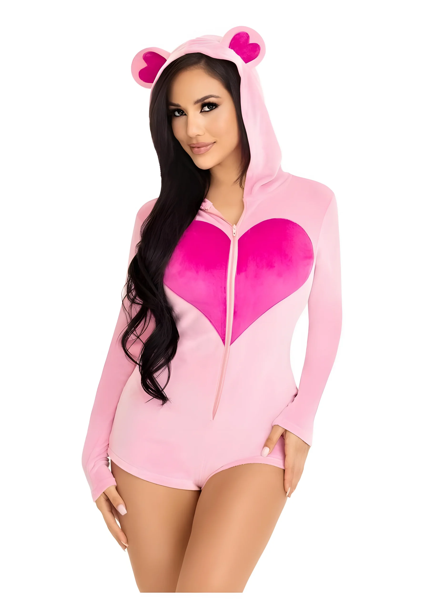 Sweetheart Bear Velvet Romper