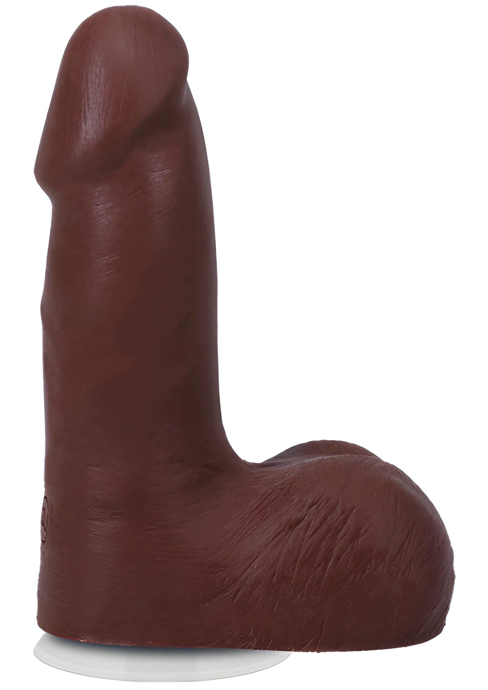 Realistic Cock Ultraskyn 5 Inch with Balls Chocolate