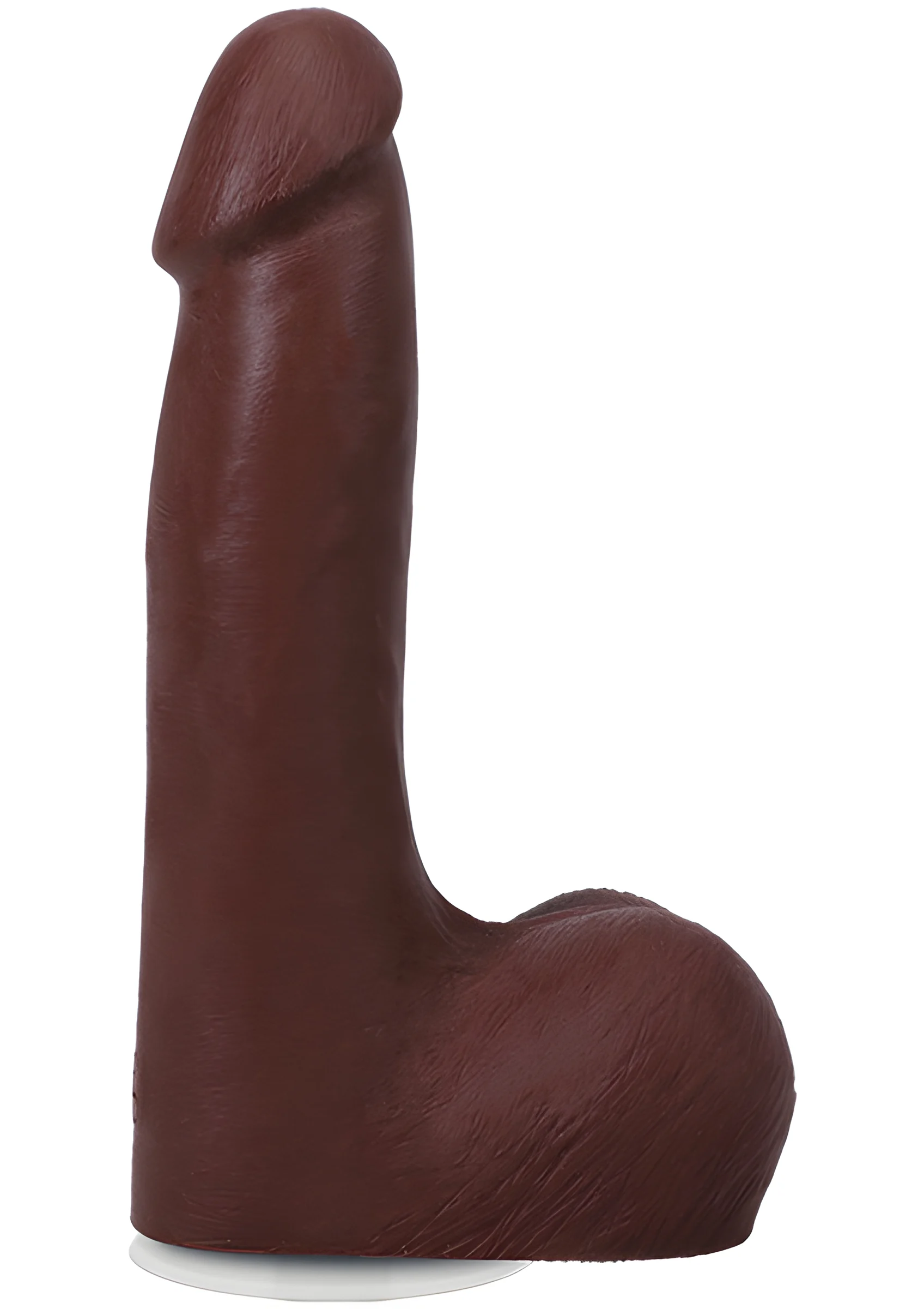 Realistic Cock Ultraskyn Chocolate 7 Inch with Balls