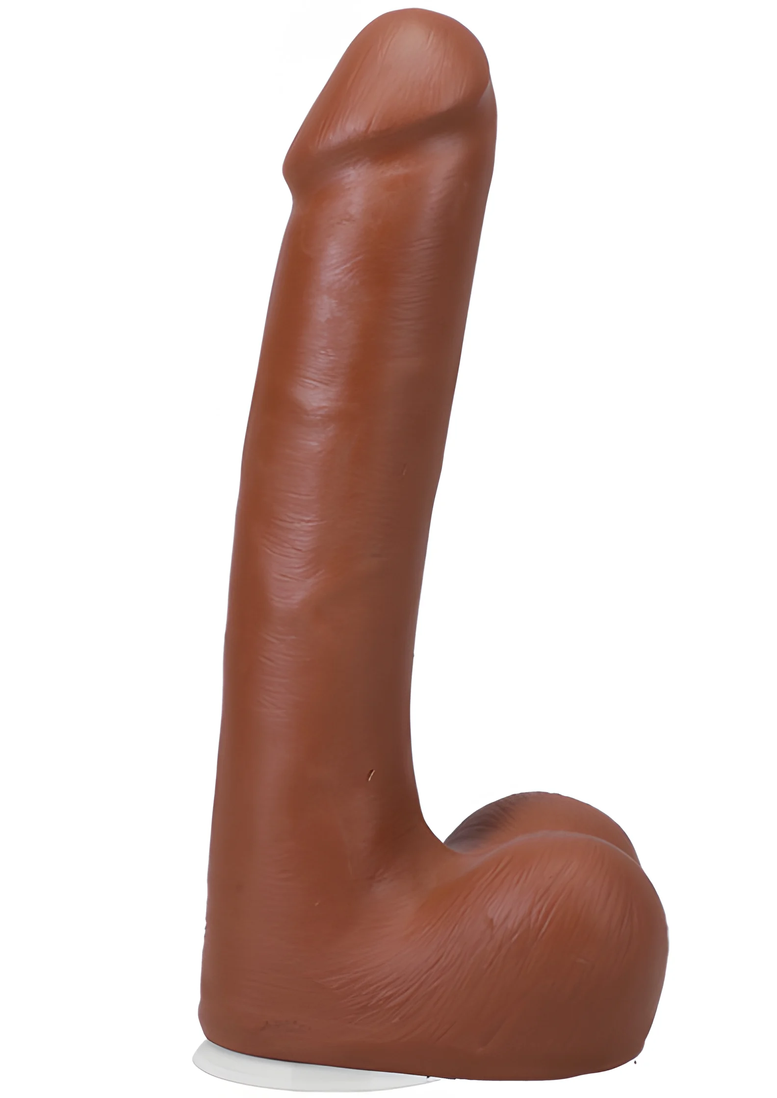 Realistic Cock Ultraskyn 9 Inch With Balls Caramel