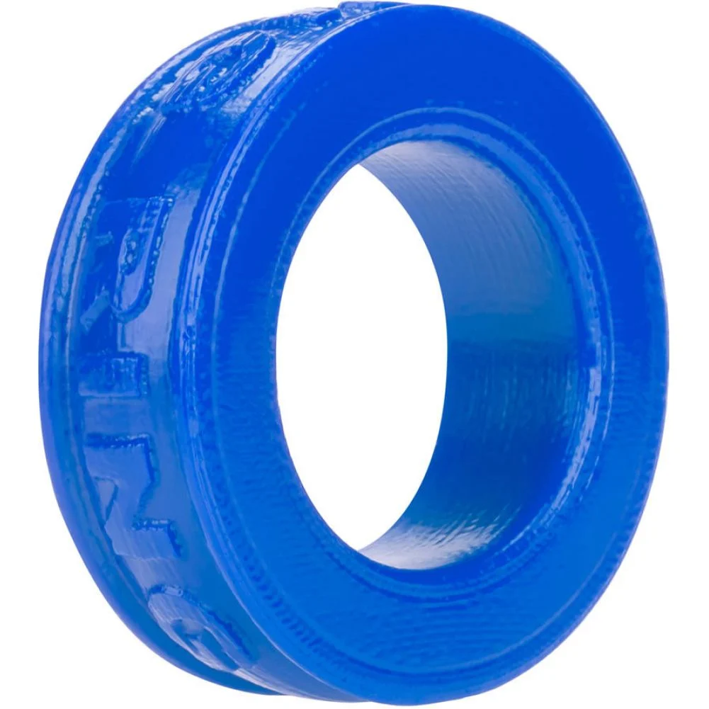 OxBalls Pig-Ring Super Soft Platinum Silicone Penis Ring, 1.5", Police Blue