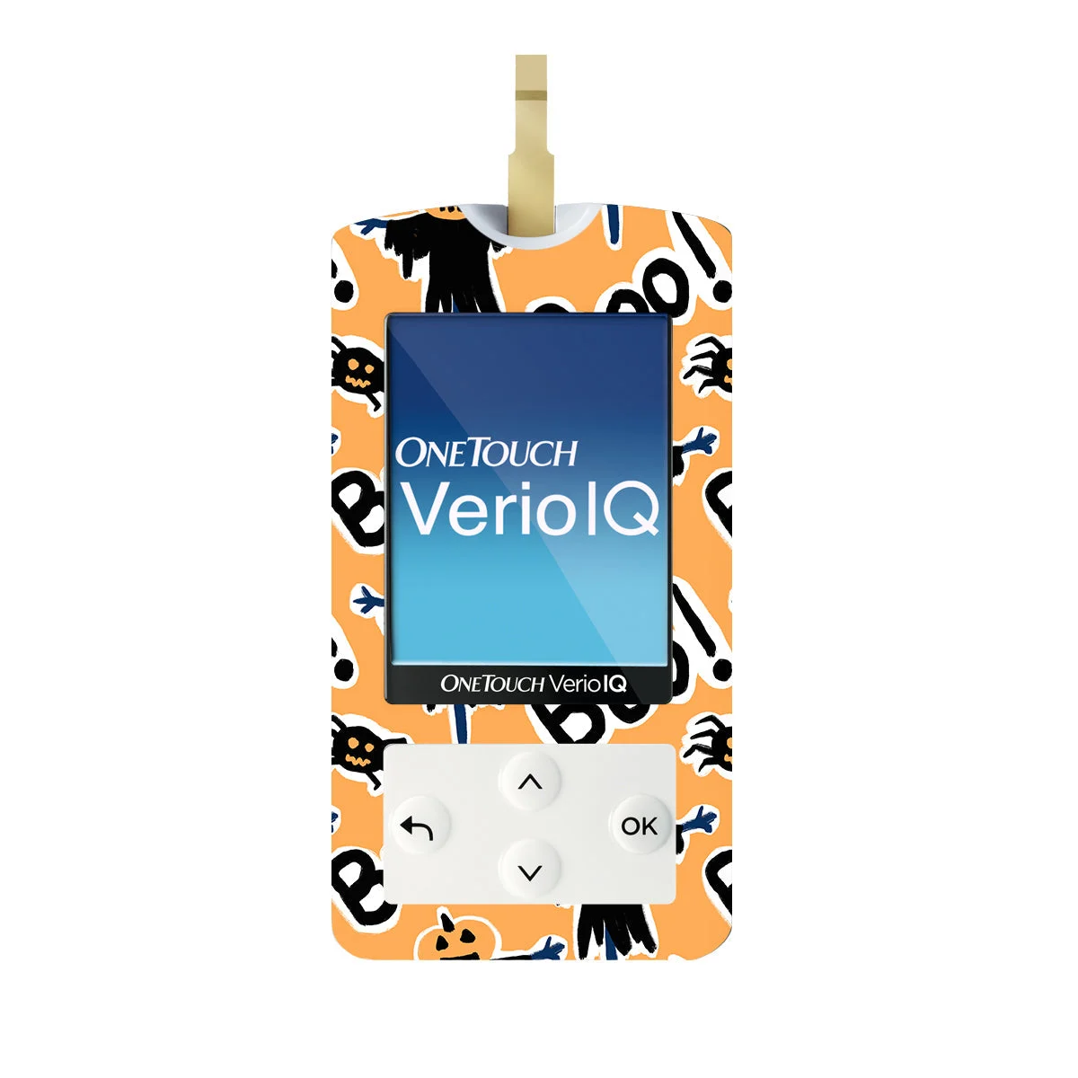 Pumpkin Boo OneTouch Verio IQ Glucometer Sticker - Pump Peelz