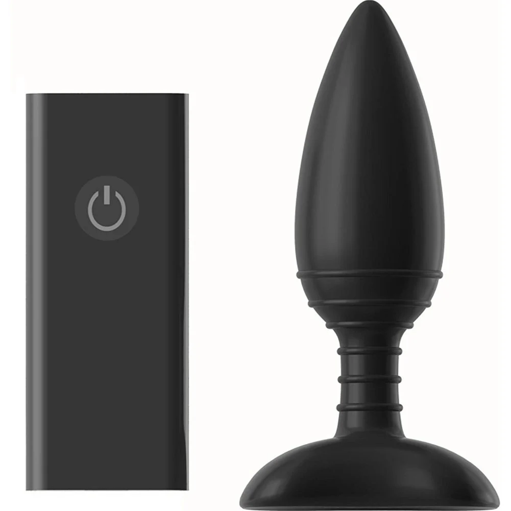 Nexus Ace Wireless Remote USB Rechargeable Butt Plug, 4", Black