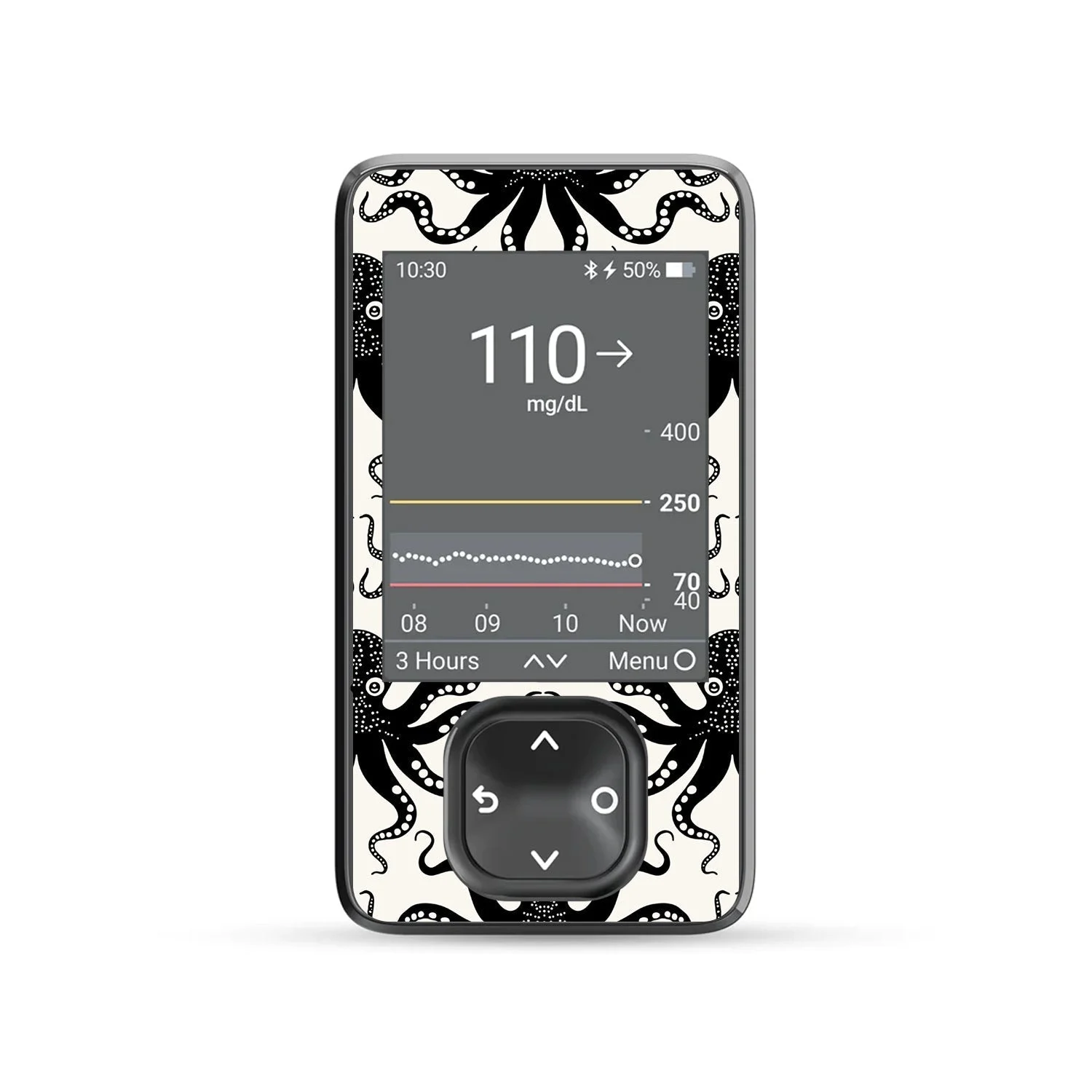 Abstract Octopus DEXCOM G7 and Stelo Touchscreen Receiver