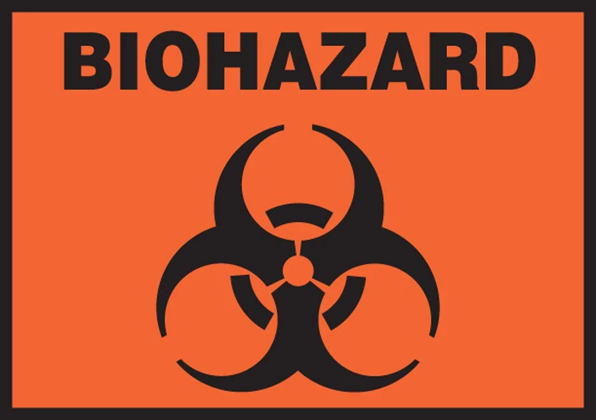 Accuform Signs Biohazard Pre Printed Label