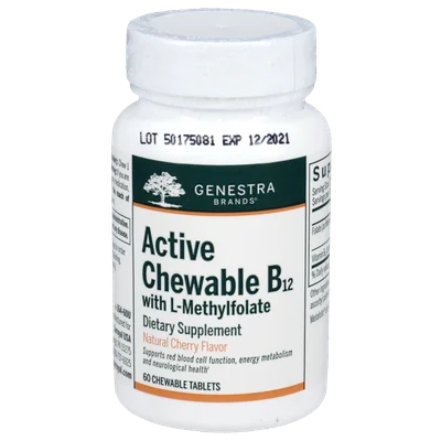 Active Chewable B12 + Methylfolate (Seroyal/Genestra)
