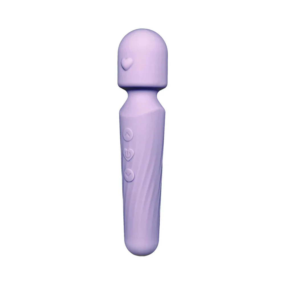 Adam & Eve Lilac Love Wand Petite Rechargeable Silicone Cordless Wand