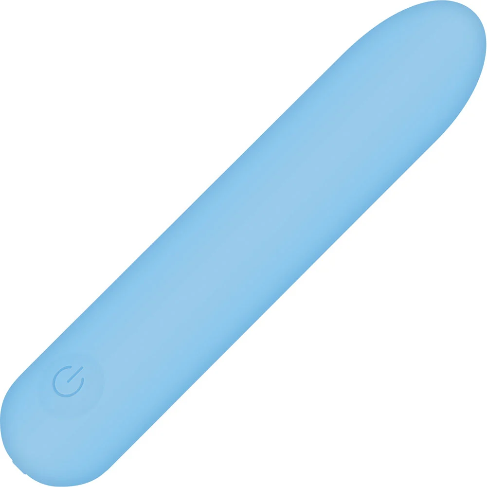 Adam and Eve Silky Sensations Rechargeable Bullet, 3.75", Blue