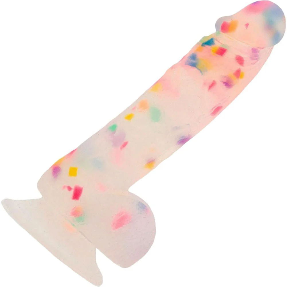 Addiction Party Marty Confetti Dong, 7.5", Clear
