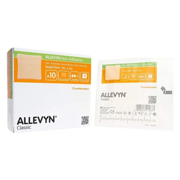 Allevyn Classic Nonadhesive Without Border Foam Dressing