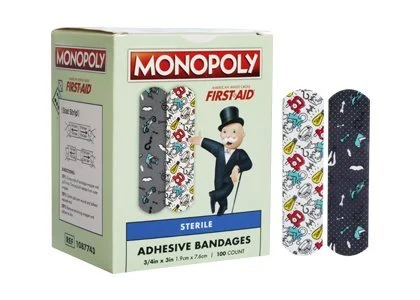 American White Cross Kid Design (Monopoly) Adhesive Strips