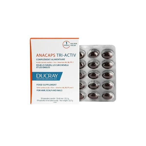 Anacaps Tri-Activ Food Supplement for Hair, Scalp and Nails