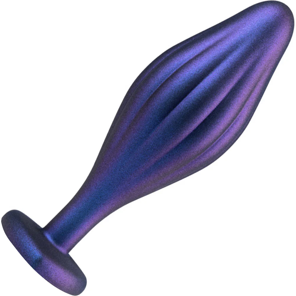 Anal Adventures Matrix Bling Plug, 4.5", Wavy Sapphire