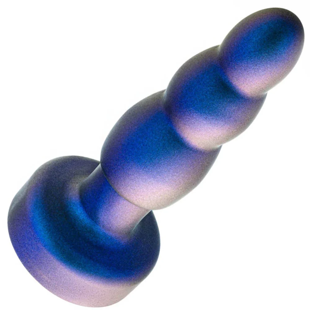 Anal Adventures Matrix Kinetik Plug with Remote Control, 5.75", Space Age Blue
