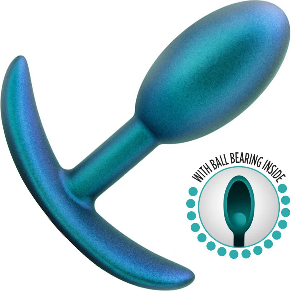Anal Adventures Matrix Nebula Butt Plug, 3.5", Lunar Blue