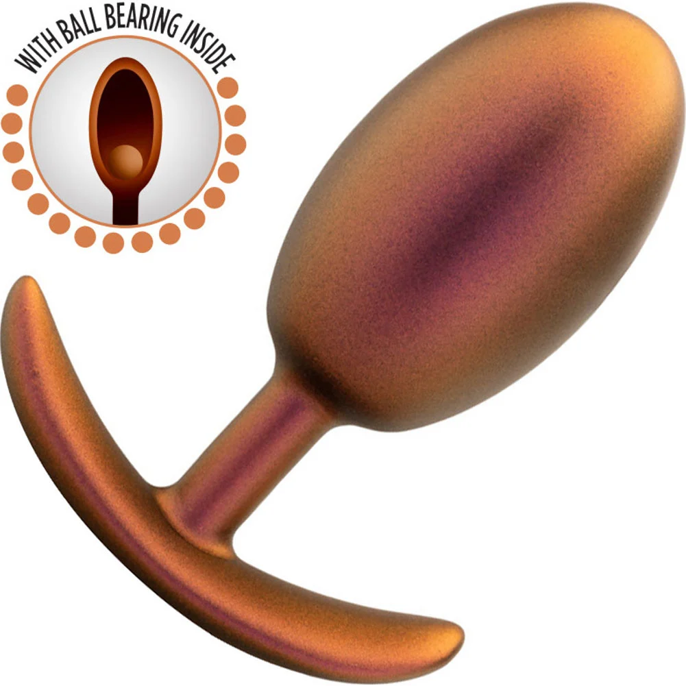 Anal Adventures Matrix Neutron Butt Plug, 4", Cosmic Copper