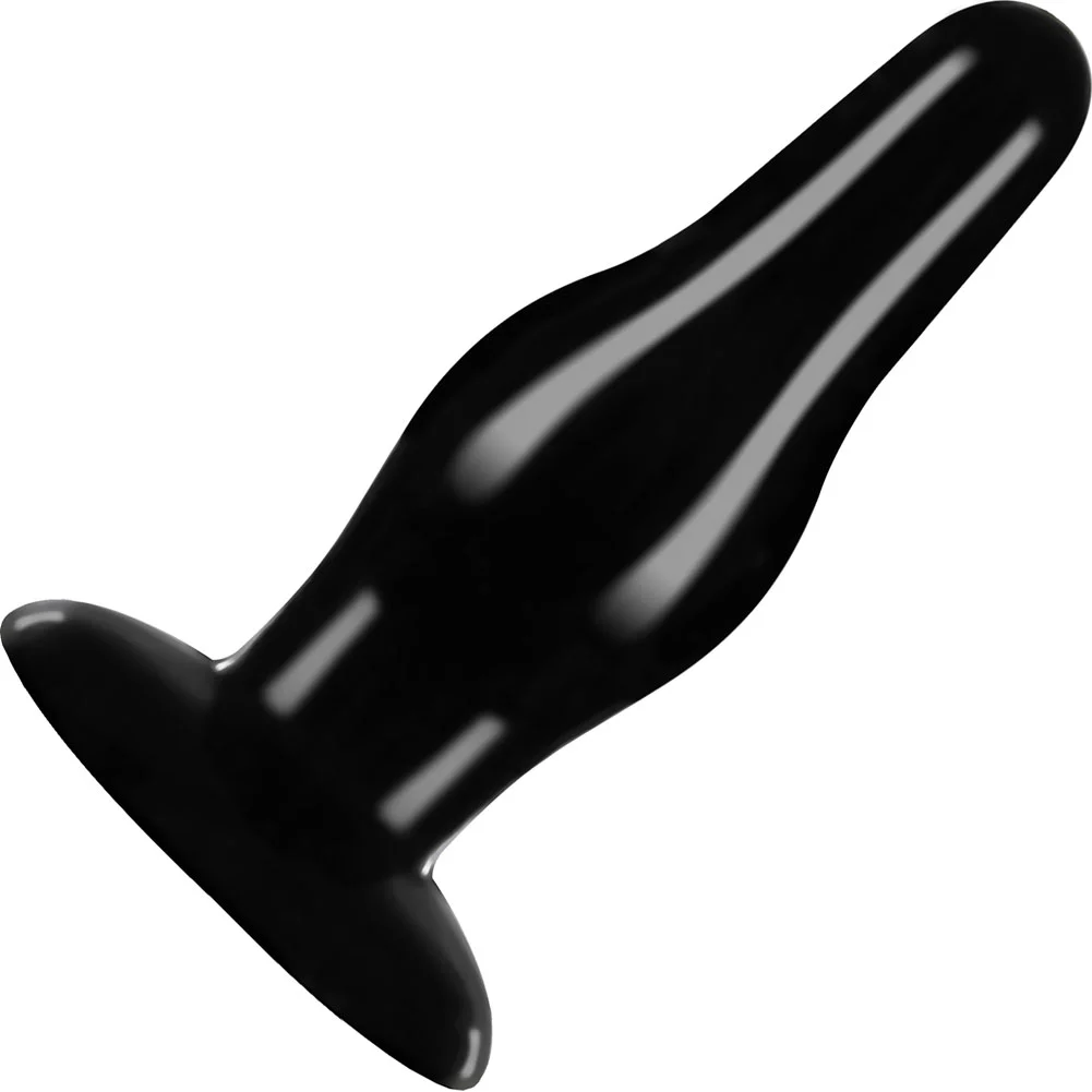 Anal Adventures Pleasure Butt Plug, 4.25", Black