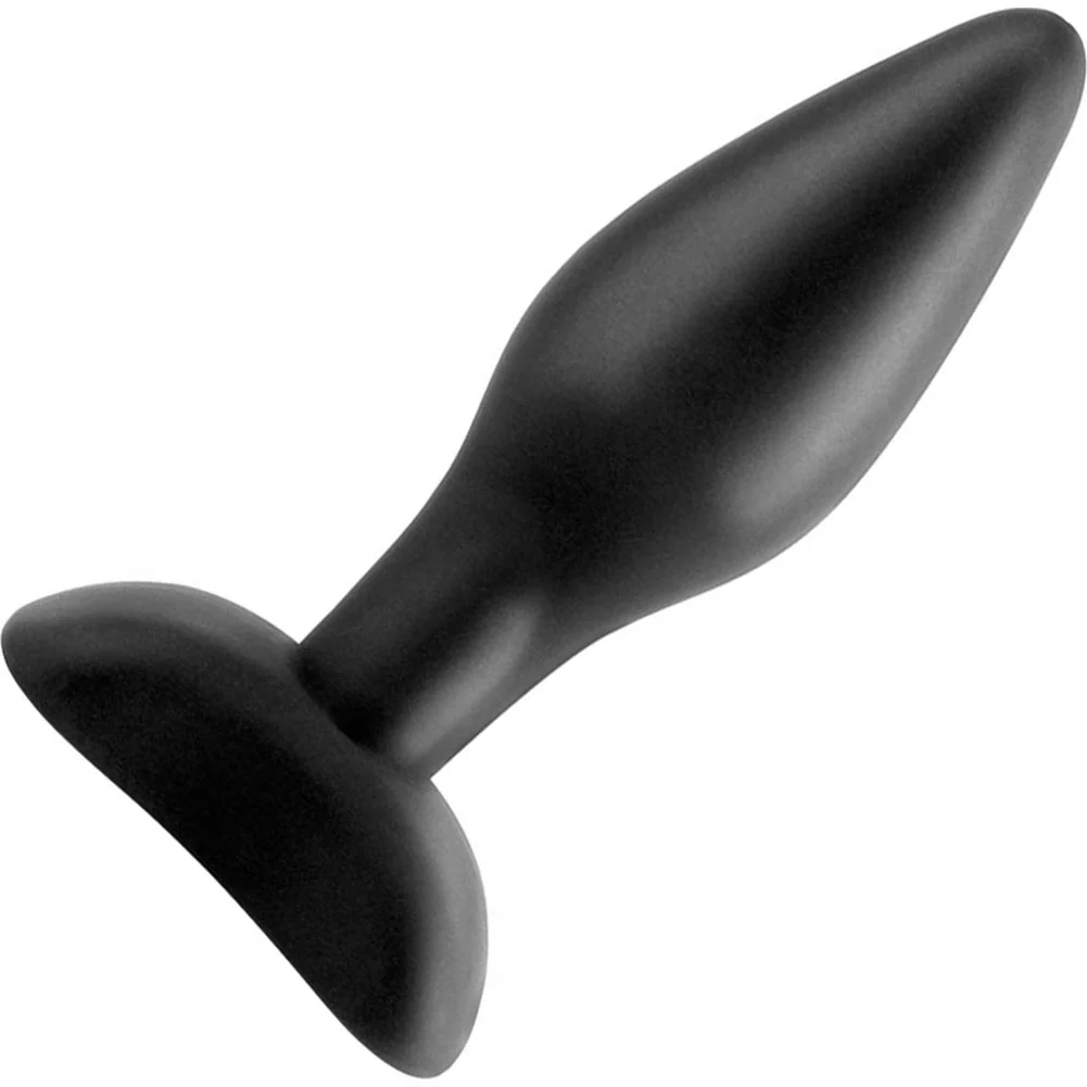 Anal Fantasy Collection Silicone Butt Plug, 3.5", Black