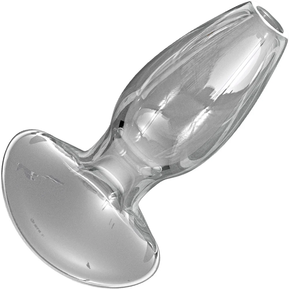 Anal Fantasy Elite Beginners Anal Gaper Glass Open Tunnel, 3.75", Clear