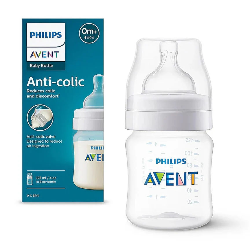 Anti Colic Baby Bottle Biberon 125 ML 0M+