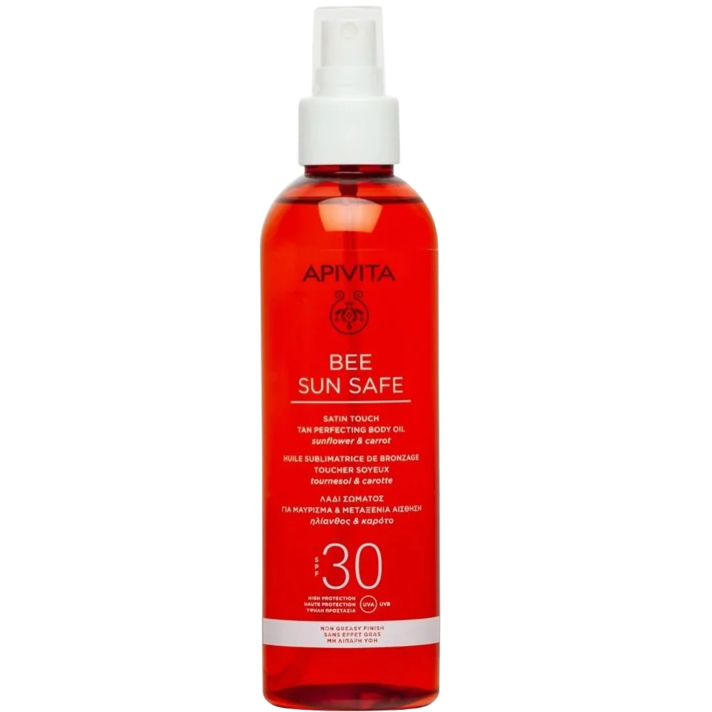 Apivita Bee Sun Safe Satin Touch Perfecting Body Oil SPF30