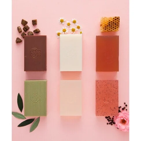 Apivita Natural Rose and Black Pepper Soap